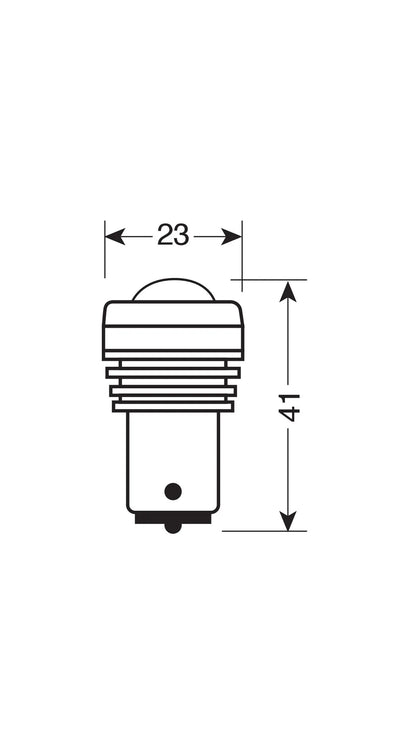 12V Led Series - 2 super chips + 3 chips - (P21W) - BA15s, vista 2