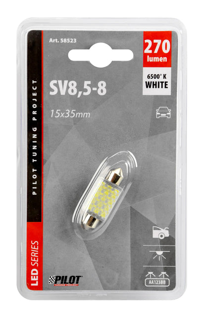 La confezione di 12V Led Series - 27 SMD x 1 chips - 15x35 mm - SV8,5-8 - 1