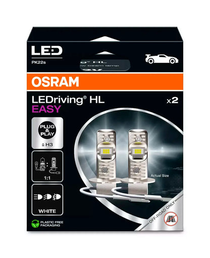 La confezione di 12V LEDriving HL Easy - (H3) - 8W - PK22s - 2 pz