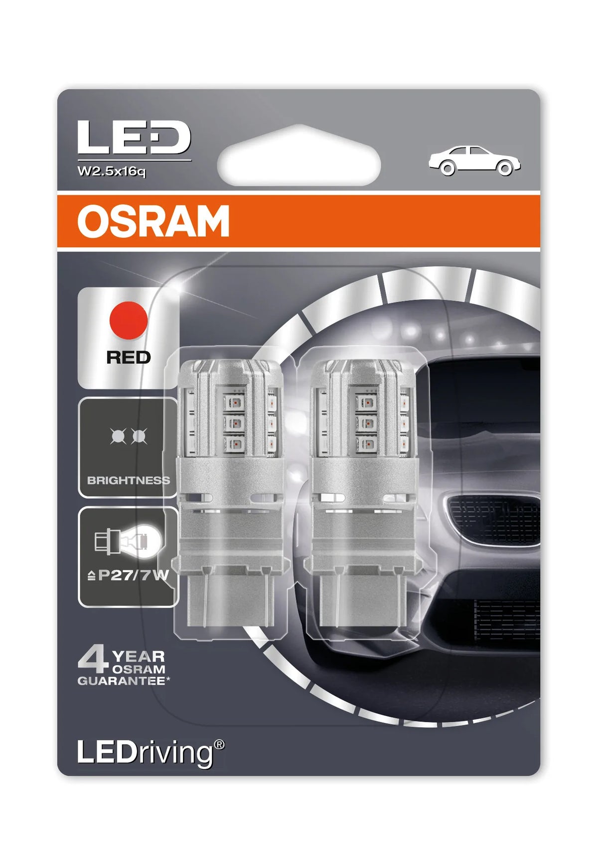 La confezione di 12V LEDriving Retrofit Led Standard - (P27/7W) - W2,5x16q