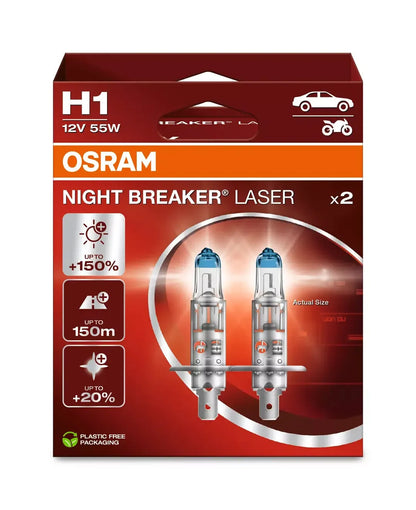 La confezione di 12V Night Breaker Laser - H1 - 55W, vista 2