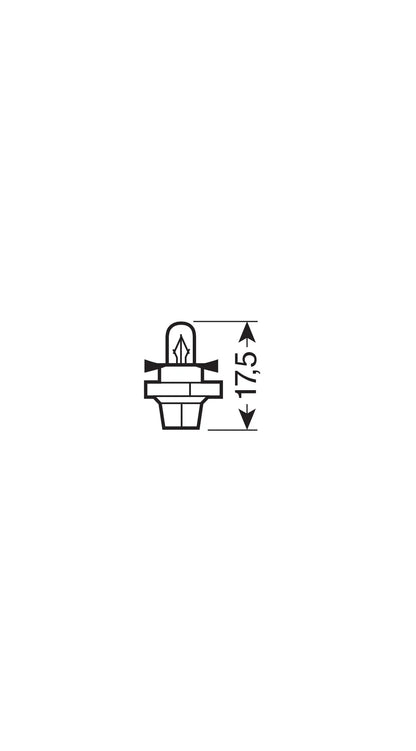 12V Original Line - 1,1W - BX8,4d - 1 pz - Sfuso - Arancio