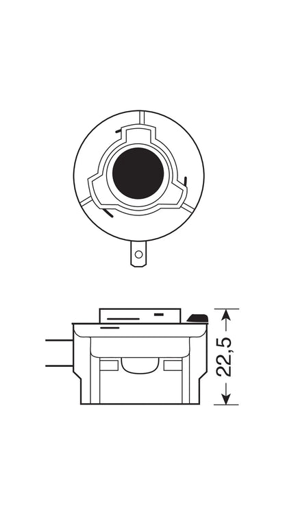 12V Original Line - H8B - 35W - PGJY19-1 - 1 pz, vista 2