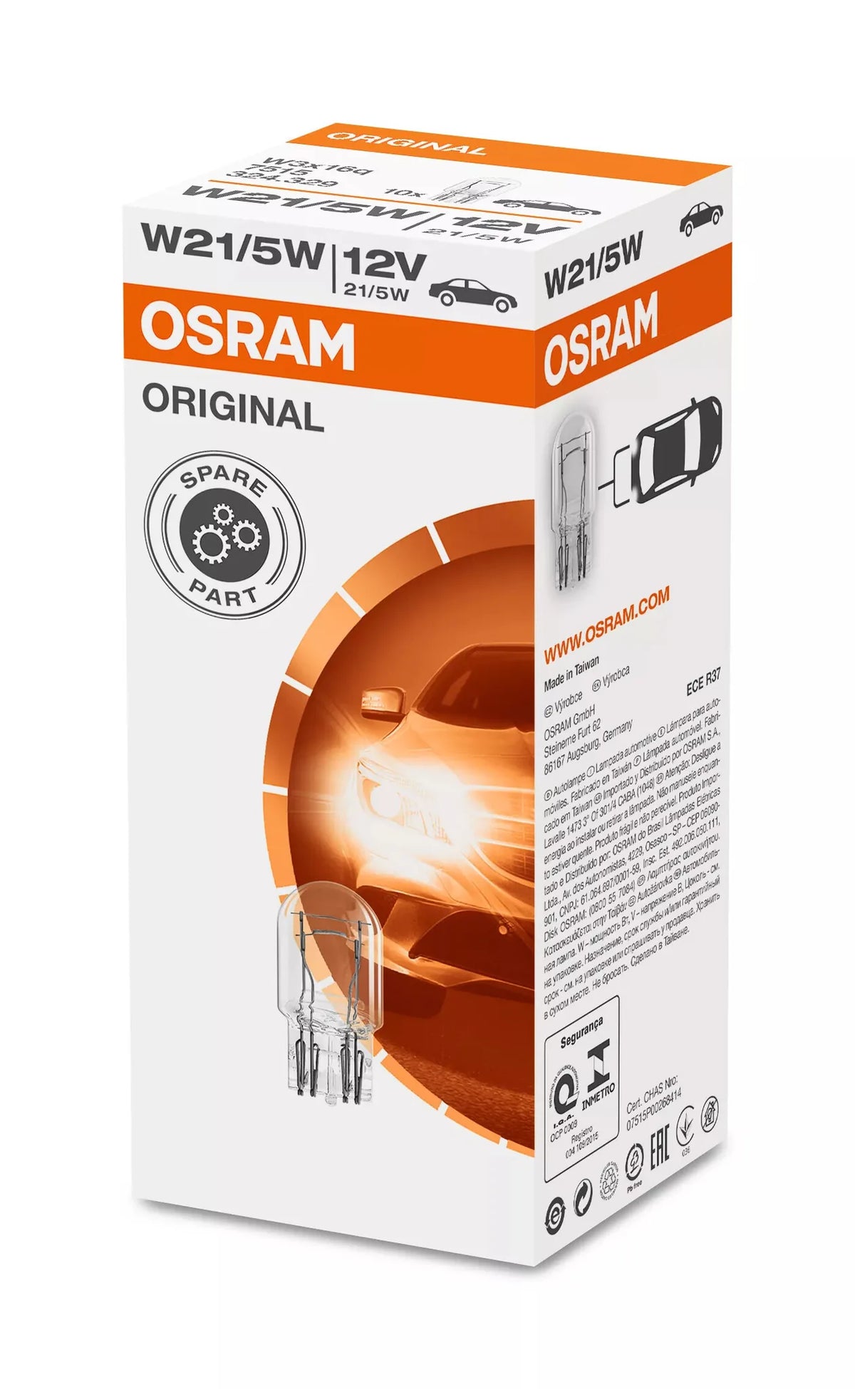 La confezione di 12V Original Line - W21/5W - 21/5W quantità: 10
