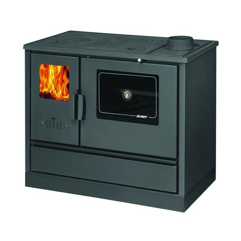 Cucina a Legna con forno - Blinky Lina con Porta Vetro Antracite