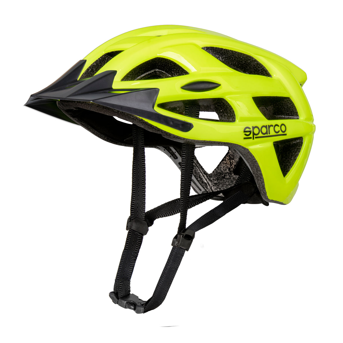 Casco da bici Sparco Bike Helmet in PC ed EPS, CE/EN1078 Giallo Fluo