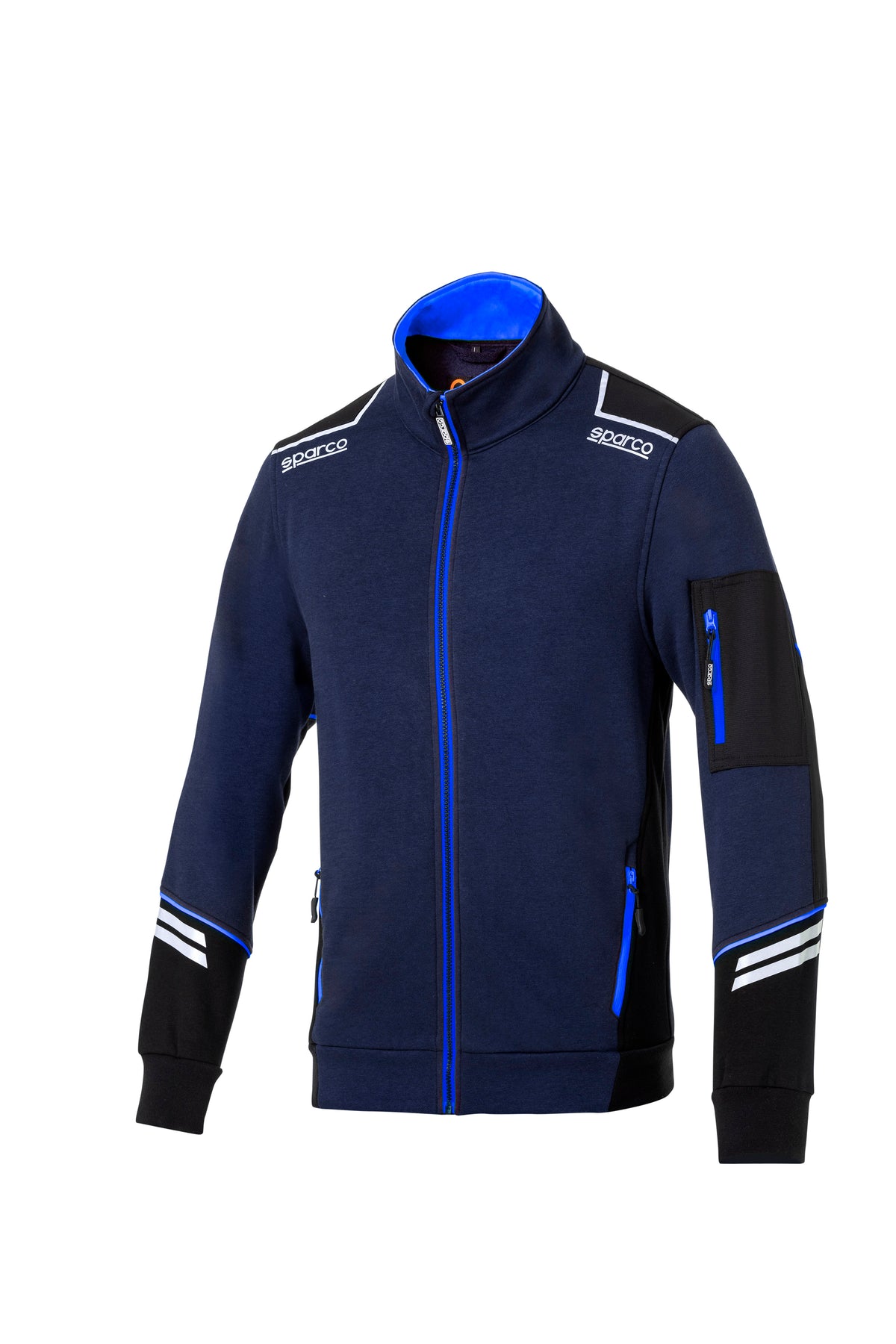 Felpa da lavoro Sparco Full Zip Tech Alabama Blu Marine / Azzurro