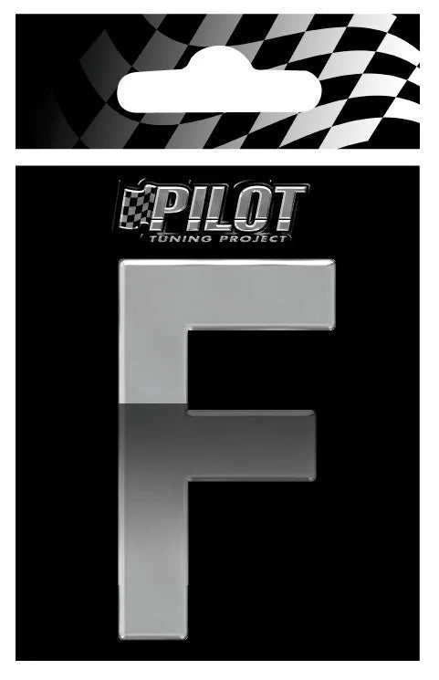 3D Letters Type-4 (70 mm) quantità: 10 su fondo bianco, vista 4