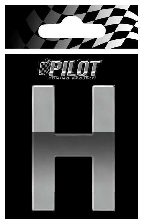 3D Letters Type-4 (70 mm) quantità: 10 su fondo bianco, vista 6