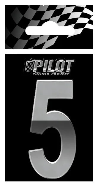 3D Letters Type-5 (56 mm) quantità: 10 su fondo bianco, vista 3