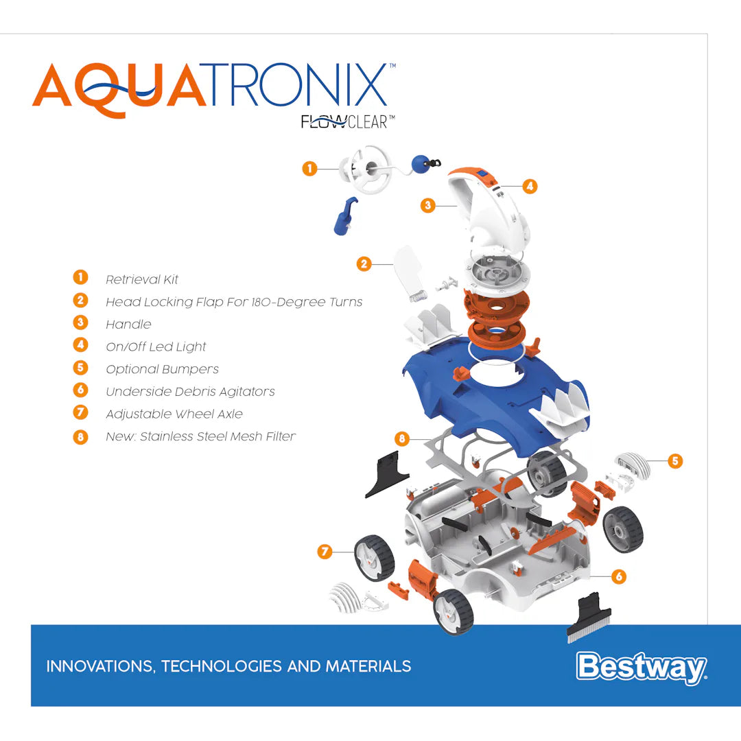 Pulitore robotizzato "Aquatronix" -  2.700l/h (art.58482)