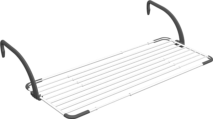 GIMI Stendibiancheria da appendere Brezza Extend in acciaio per balcone L 192 cm bianco 