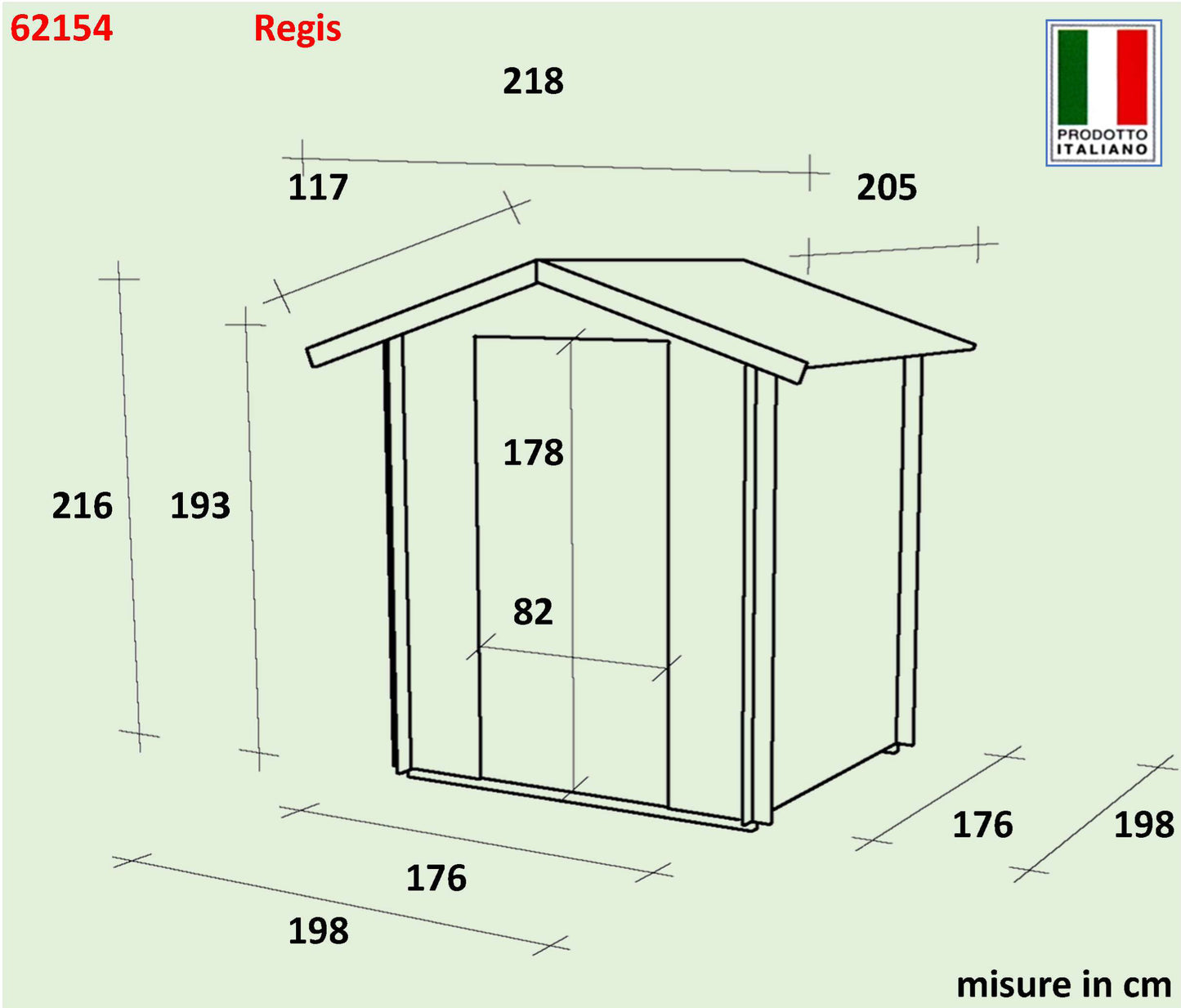 Casetta  Bh19 Regis  - 198x198 cm      