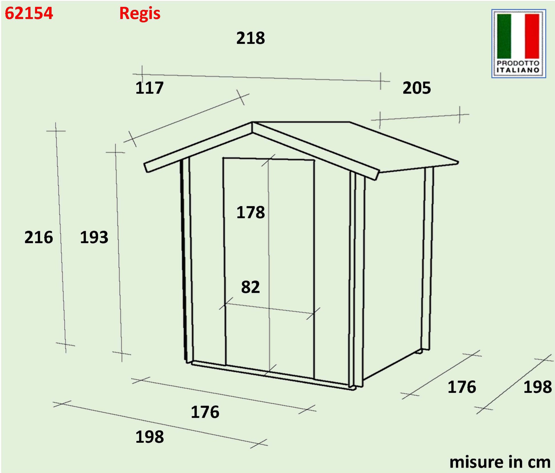 Casetta  Bh19 Regis  - 198x198 cm      