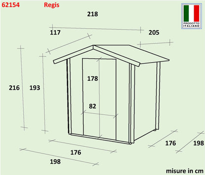 Casetta  Bh19 Regis  - 198x198 cm      