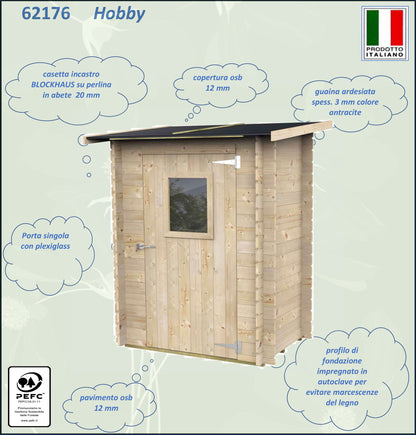 Casetta  Bh19 Hobby Monofalda  - 146x98 cm    