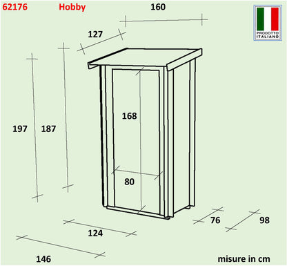 Casetta  Bh19 Hobby Monofalda  - 146x98 cm     