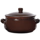 Tegame in terracotta Brunella - con coperchio