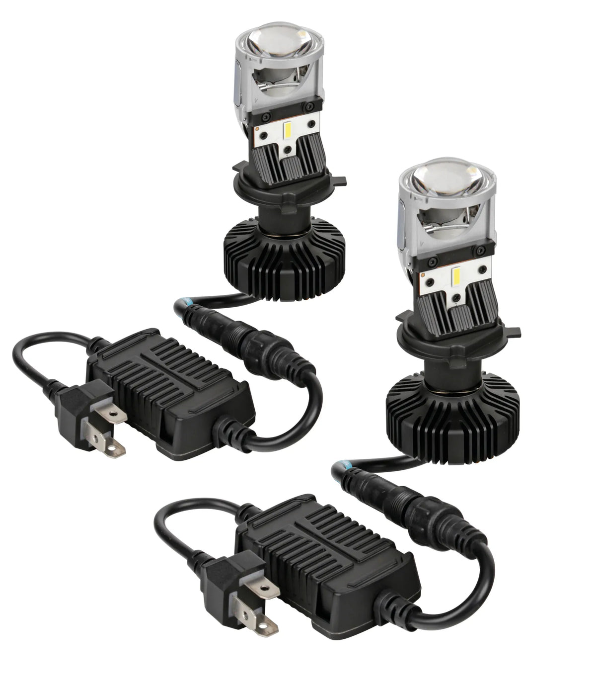 9/32V Halo Led Serie 13 Focus-Blaster - (H4) - 34W - P43t su fondo bianco