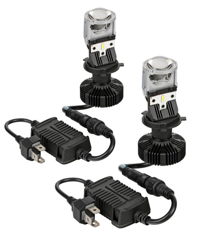9/32V Halo Led Serie 13 Focus-Blaster - (H4) - 34W - P43t su fondo bianco
