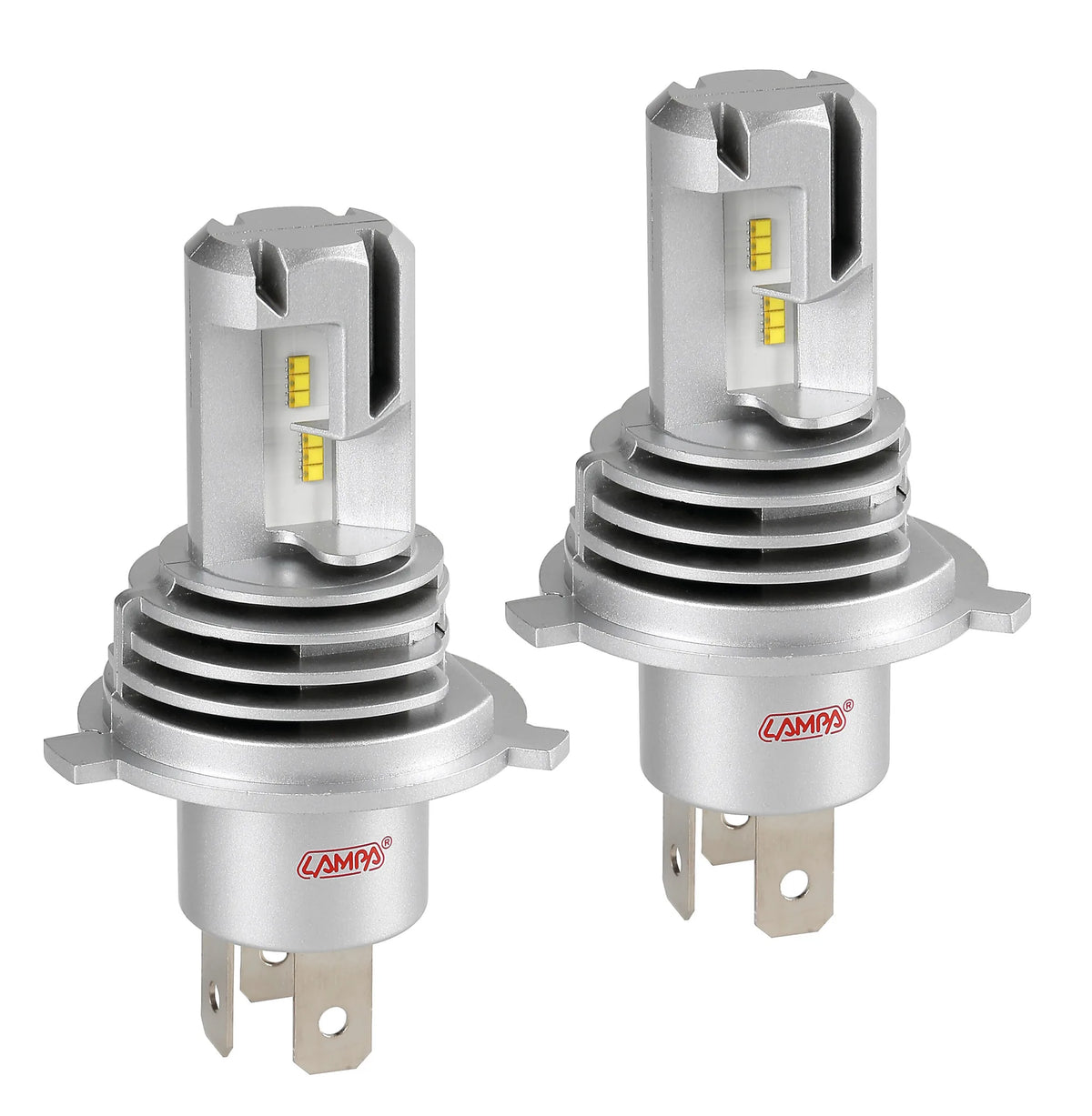 9/32V Halo Led Serie 8 Halo Killer - (H4) - 25W - P43t - 2 — per convertire fari alogeni in fari a led