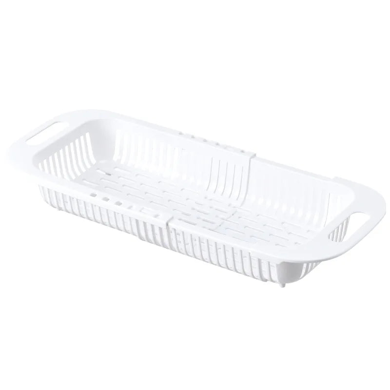 Kitchen Organizer Soap Sponge Holder Adjustable Vegetable Drain Basket Sink Rack Telescopic Drain Rack Kitchen Organizer Gadgets