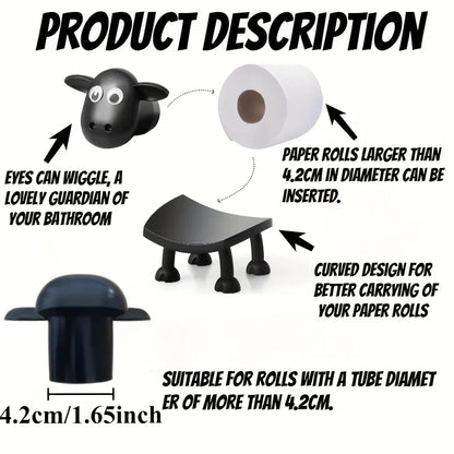 Cute Animal Toilet Paper Holder Animal Shape Toilet Tissue Roll Holder Free Standing Bathroom Set for Home Bathroom Stand Holder