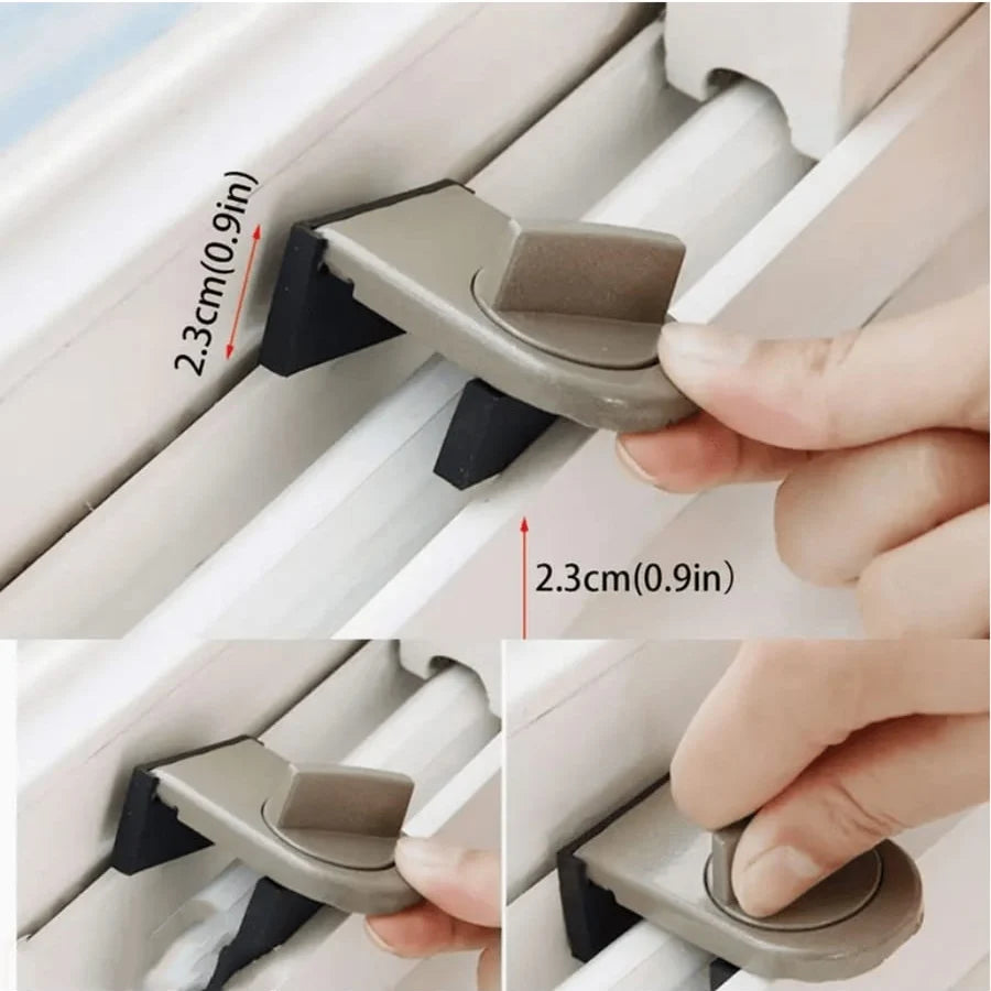No Punching Sliding Door Lock Kidsren'S Sliding Window Safety Lock High-Rise Anti-Fall Limiter Anti-Theft Safety Lock