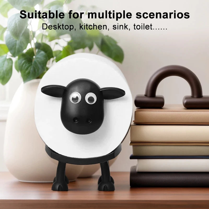 Cute Animal Toilet Paper Holder Animal Shape Toilet Tissue Roll Holder Free Standing Bathroom Set for Home Bathroom Stand Holder
