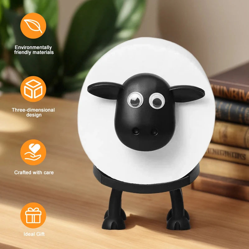 Cute Animal Toilet Paper Holder Animal Shape Toilet Tissue Roll Holder Free Standing Bathroom Set for Home Bathroom Stand Holder
