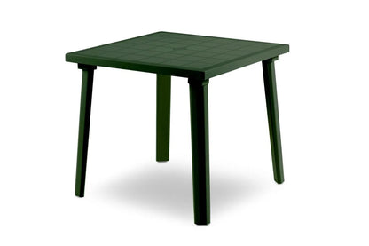 Tavolo da Giardino Quadrato 80x80 cm WEEKEND - Polipropilene Lucido, Resina Riciclabile - per Esterno e Interno
