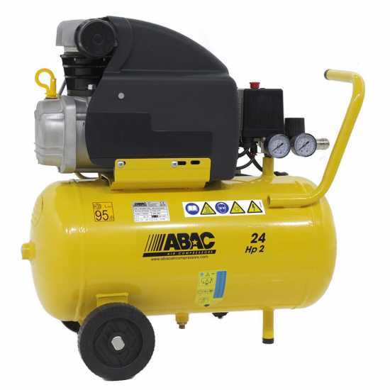 ABAC Compressore coassiale lubrificato a olio lt.24  2HP