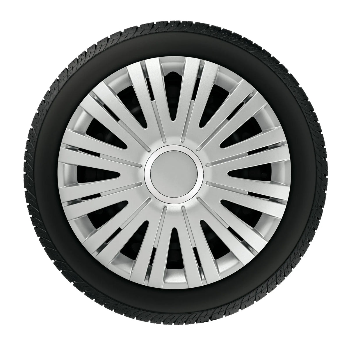 Active Silver - Set 4 copricerchi - Ø montato sul veicolo