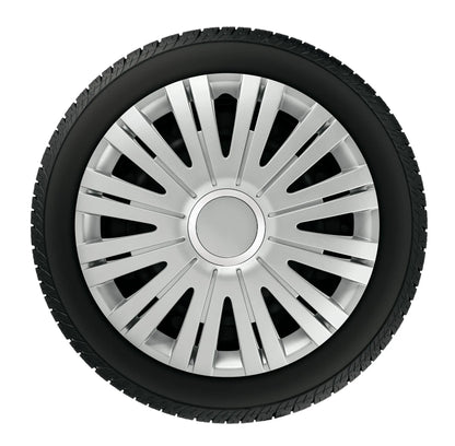 Active Silver - Set 4 copricerchi - Ø montato sul veicolo