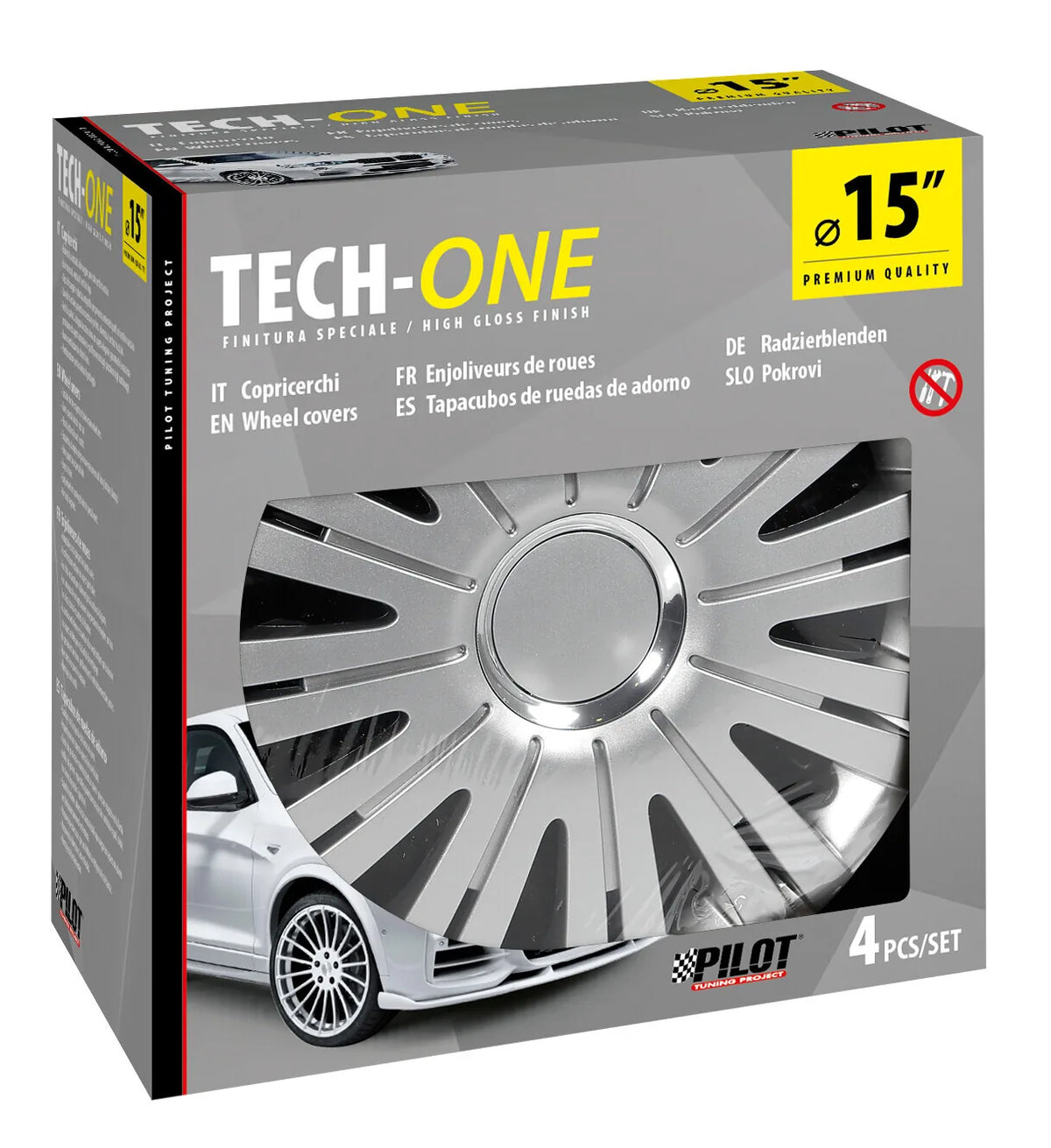 La confezione di Active Silver - Set 4 copricerchi - Ø, vista 3