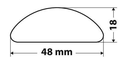 Disegno tecnico quotato di Adesivi con sistema attacca/stacca, set da 2 pz, con le misure