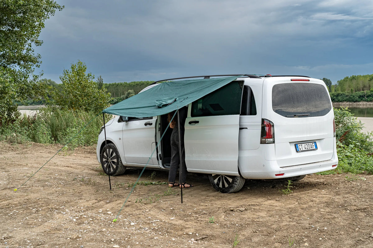 Adventure, poncho antipioggia multifunzione montato sul veicolo, vista 16