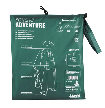 La confezione di Adventure, poncho antipioggia multifunzione, vista 2