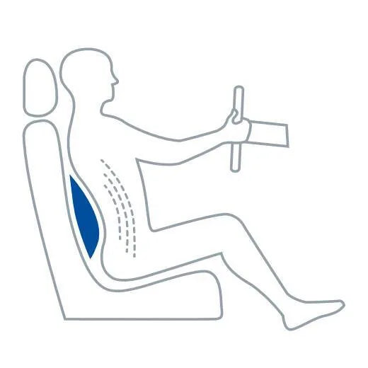 Disegno tecnico quotato di Air Back Pro, supporto lombare ergonomico - 50x40 cm, con le misure