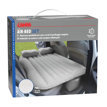 La confezione di Air-Bed, materasso gonfiabile per auto + mini compressore