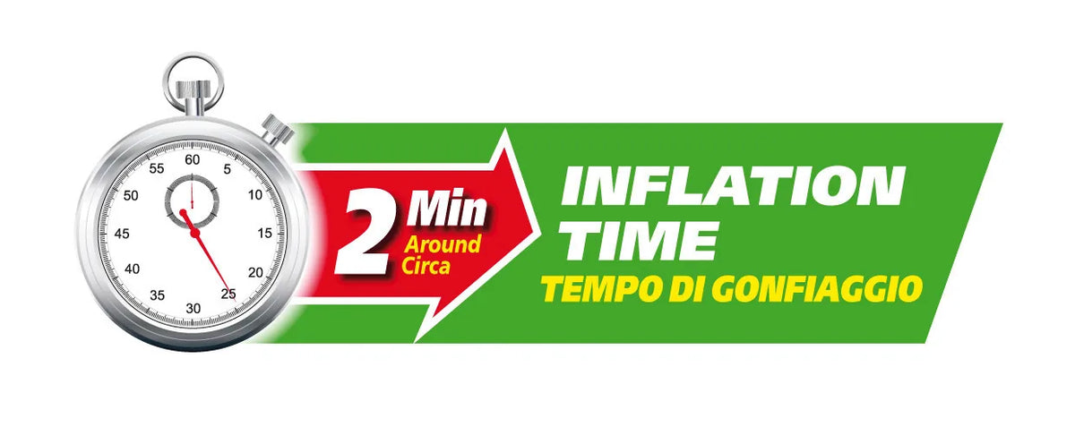 Disegno tecnico quotato di Air-Bed, materasso gonfiabile per auto + mini compressore, con le misure
