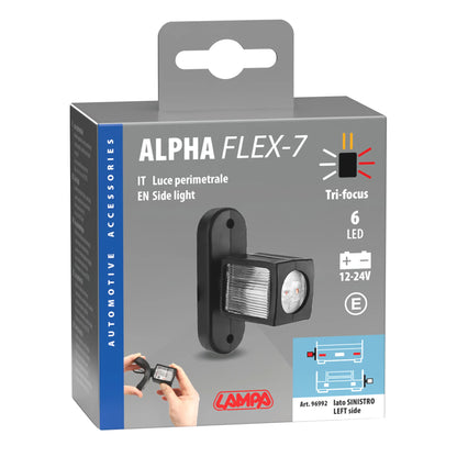 La confezione di Alpha Flex 7, luce ingombro - 6 Led