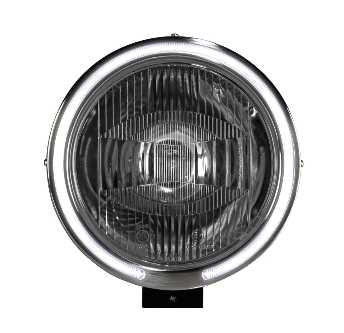 Angel-Eyes, Faro alogeno di profondità con luce di su fondo bianco, vista 3