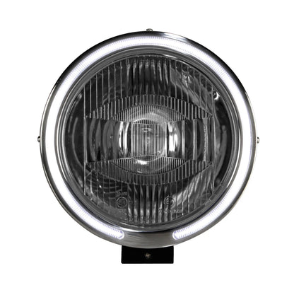 Angel-Eyes, Faro alogeno di profondità con luce di su fondo bianco, vista 3