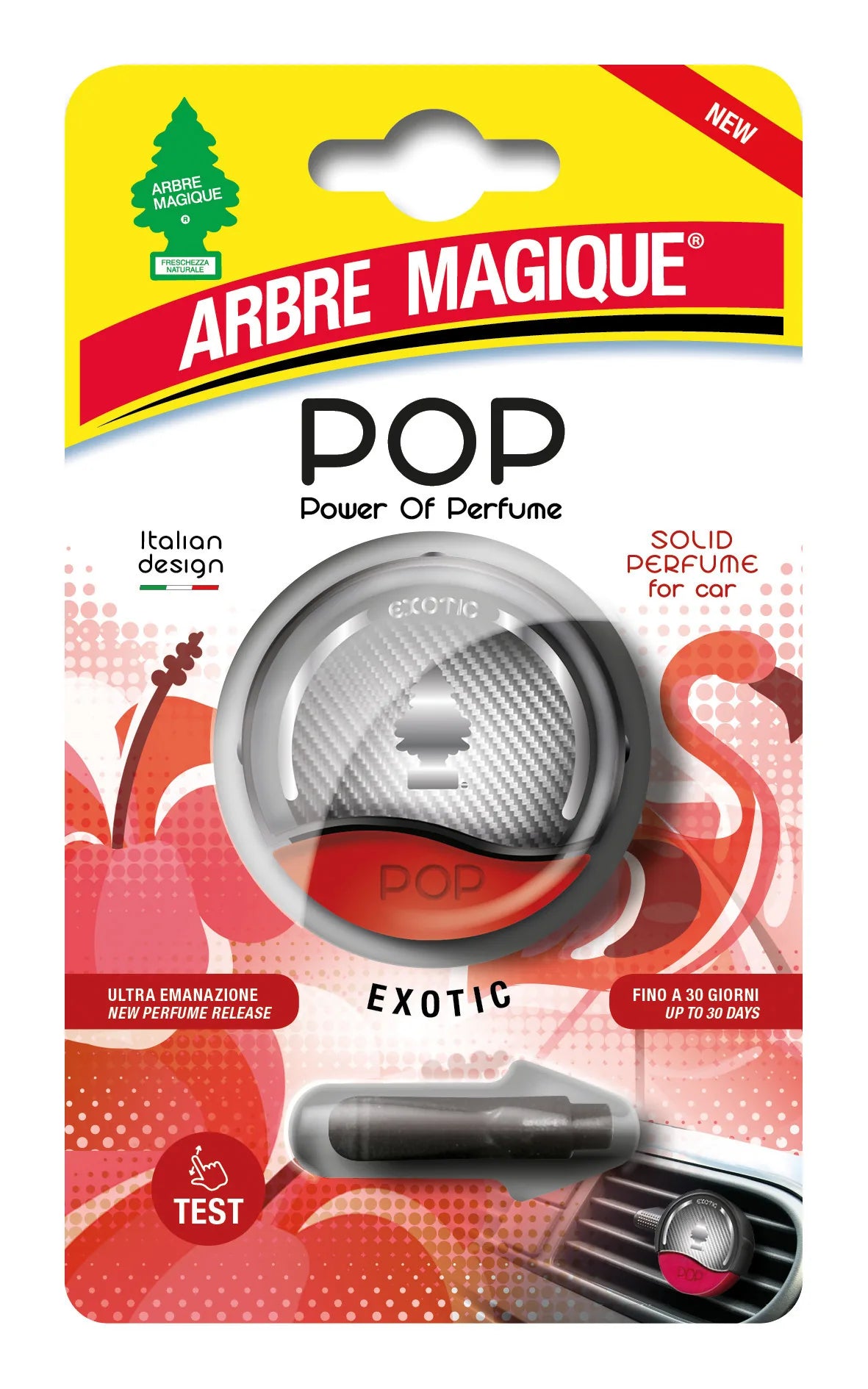 La confezione di Arbre Magique Pop, deodorante