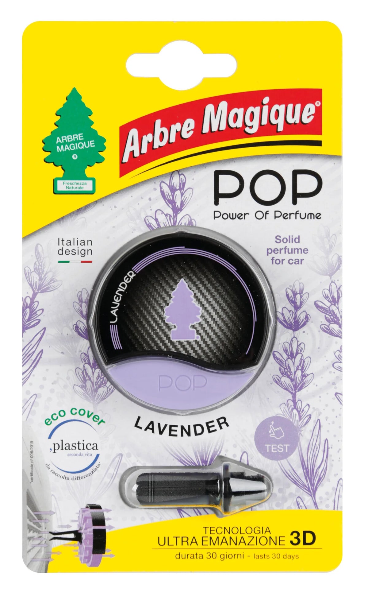 La confezione di Arbre Magique Pop, deodorante