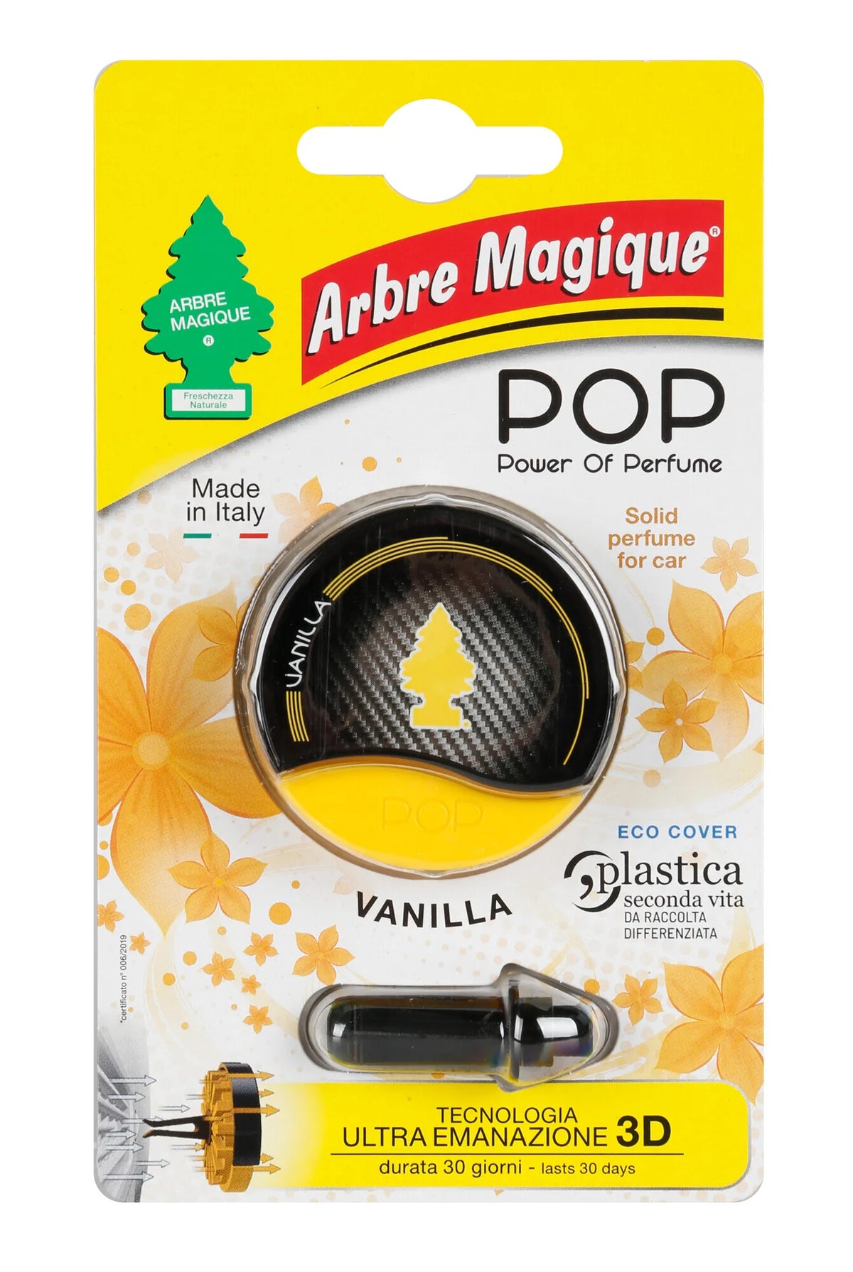 La confezione di Arbre Magique Pop, deodorante