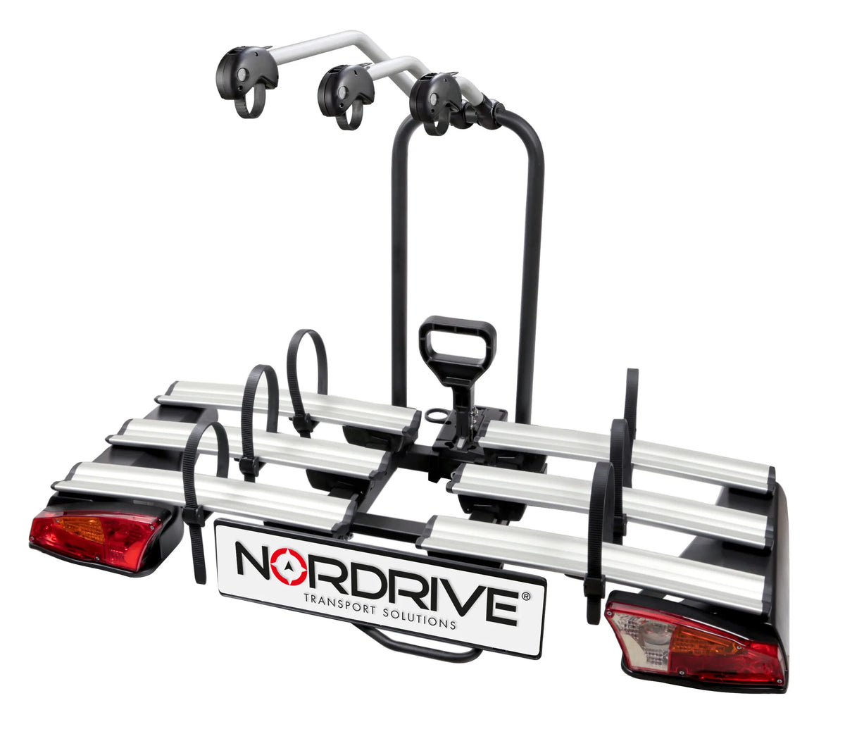 Asura 3, portabiciclette per gancio traino - 3 bici — portabiciclette richiudibile per un agevole rimessaggio e trasporto