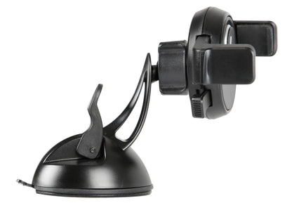 Atmos Fin, porta telefono con ventosa adesiva — inserti gommati antiscivolo e antigraffio