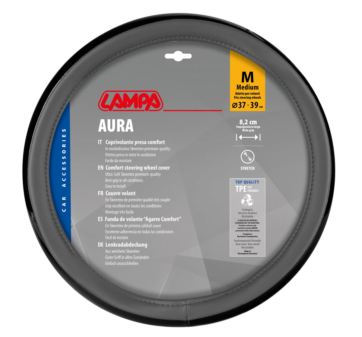 La confezione di Aura, coprivolante in Skeentex - M - Ø 37/39 cm